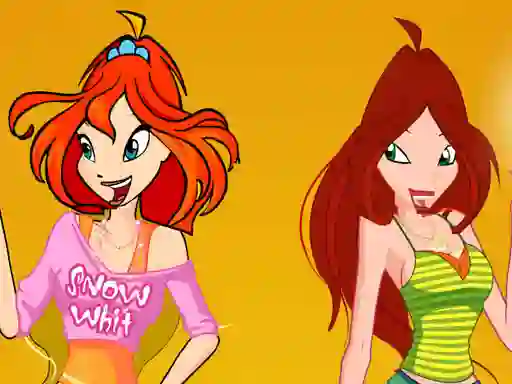 Bloom and Flora Dress Up — безплатна онлайн игра