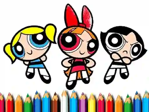 PowerPuff Girls Coloring Book — безплатна онлайн игра