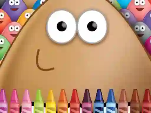 Pou Coloring — безплатна онлайн игра