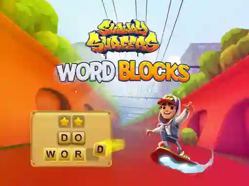 Subway Surfers Word Blocks — безплатна онлайн игра