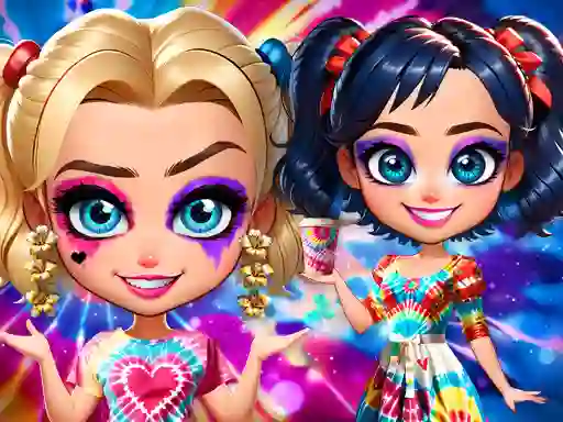 Tie Dye Explosion of Color — безплатна онлайн игра