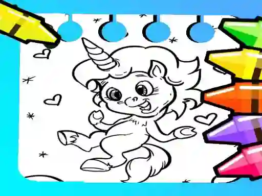 Magical Unicorn Coloring Pages — безплатна онлайн игра