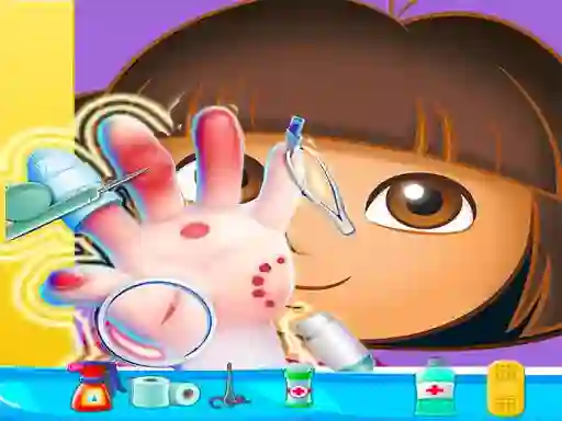 Dora Hand Doctor — безплатна онлайн игра