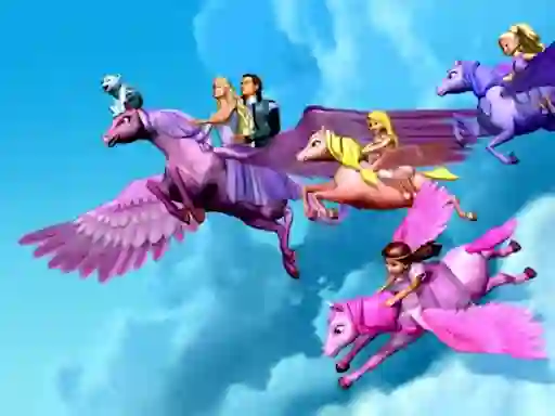 Barbie Magic Pegasus Puzzle — безплатна онлайн игра