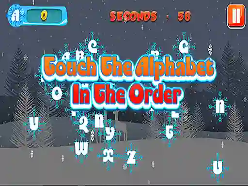 Touch the Alphabet in the Order — безплатна онлайн игра