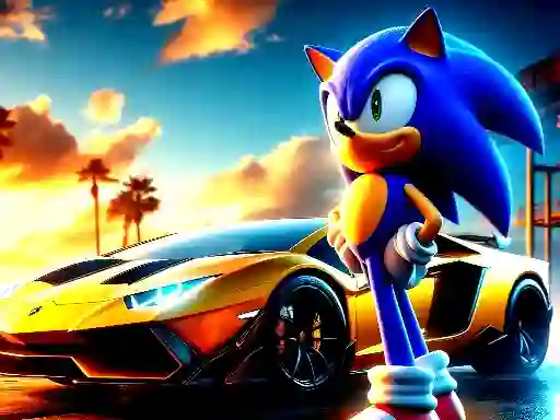Sonic Run for Lamborghini — безплатна онлайн игра