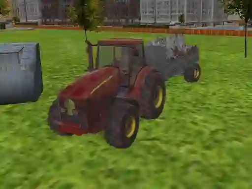 3D city tractor garbage sim — безплатна онлайн игра