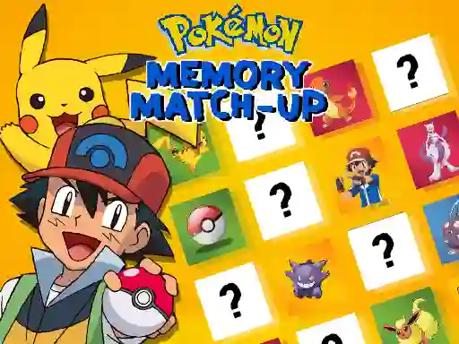 Pokemon Memory Match-Up — безплатна онлайн игра