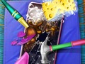 Игра Момиче с пукнатини Счупен телефон  онлайн