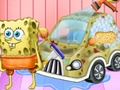 Игра Спонджбоб почистване на автомобили  онлайн