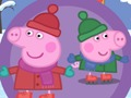 Игра Peppa pig Ски скок  онлайн