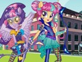 Игра Момичета от Екуестрия. Игри за приятелство: Стрелба с лък  онлайн