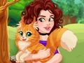 Игра Оливия опитомява котка  онлайн