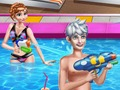 Игра Семейно време на басейн  онлайн