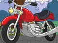 Игра Карикатура мотоциклет мозайката  онлайн