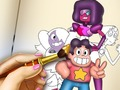 Игра Steven Universe: Книжка за оцветяване  онлайн