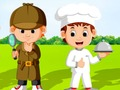 Игра Деца и професии  онлайн
