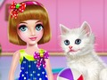 Игра Кити: грижи и прическа  онлайн