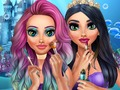 Игра Гримьорски салон за русалки  онлайн