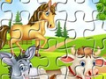 Игра Пъзел Селскостопански животни  онлайн