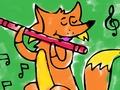 Игра Музикална книжка за оцветяване  онлайн