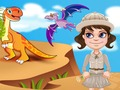 Игра Копаене на кости на динозавър  онлайн
