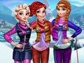 Игра Момичета зимни  онлайн