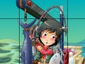 Игра Пъзел с плъзгащи се рибари  онлайн