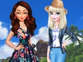 Игра Земя срещу море: Моана срещу Елза  онлайн
