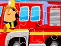 Игра Пъзел с пожарни коли  онлайн
