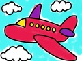 Игра Книжка за оцветяване на самолет  онлайн