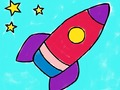 Игра Книги за оцветяване на ракети  онлайн