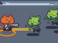 Игра Котешки стрелец срещу зомбита  онлайн