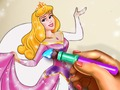 Игра Спящата принцеса книжка за оцветяване  онлайн