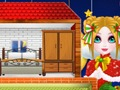Игра Коледен дом за куклени принцеси  онлайн