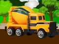 Игра Пъзели за строителни превозни средства  онлайн