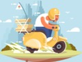 Игра Градски скутер вози мозайката  онлайн