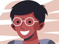 Игра Момчета с моторни очила  онлайн
