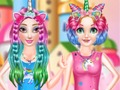 Игра Фризьорски салон Princess Rainbow Unicorn  онлайн