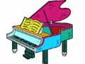 Игра Обратно към училище: Книга за оцветяване на пиано  онлайн