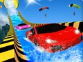 Игра Водни пързалки за автомобили състезателни приключения 2020  онлайн