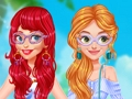 Игра Стилни слънчеви очила принцеси  онлайн