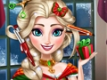 Игра Коледна коса с ледена кралица  онлайн