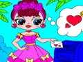 Игра Оцветяване на Деня на Свети Валентин с изненада на Popsy  онлайн