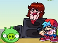 Игра Friday Night Funkin 'срещу PIG от Angry Birds  онлайн