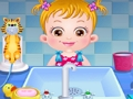 Игра Грижа за хигиена на бебе леска  онлайн