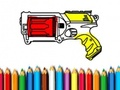 Игра Обратно към училище: Книжка за оцветяване Nerf  онлайн