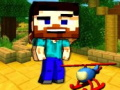Игра Приключение с хеликоптер Mineblock  онлайн