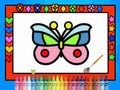 Игра Оцветете и украсете пеперуди  онлайн