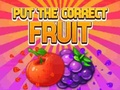 Игра Поставете правилния плод  онлайн